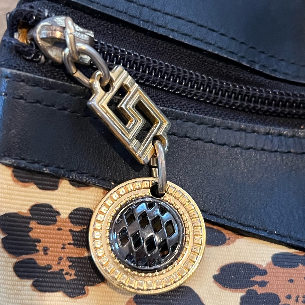 Authentic Gianni Versace Leopard Print Satchel (B… - image 4